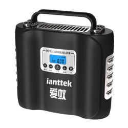 爱蚁(ianttek)TBG_9S 充气泵 12V 汽车数显预设胎压车用智能打气筒车载轮胎 双缸充气泵 2分钟打满