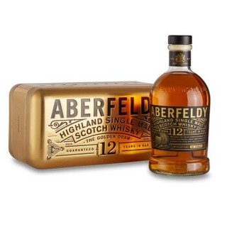 Aberfeldy 艾柏迪 12年 苏格兰高地单一麦芽威士忌 金装礼盒 700ml