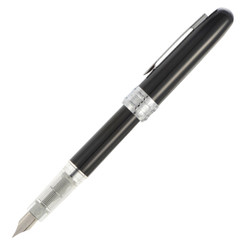 白金(Platinum)彩色铝合金钢笔/墨水笔0.3MM铱金笔尖 黑色 PGB-1000