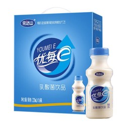 完达山 乳酸菌牛奶发酵饮品 优每e乳酸含乳饮料220ml*16瓶/礼盒装 *2件