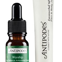 ANTIPODES 持久保湿防晒隔离日霜 SPF15 15ml+抗氧化精华液 10ml