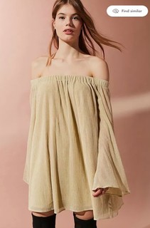 urban outfitters 女士露肩连衣裙