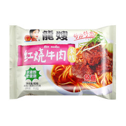 龙嫂 红烧牛肉 袋装 非油炸免煮方便面粉丝 115g *2件