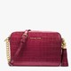 MICHAEL Michael Kors Ginny Metallic Embossed-Leather 女士斜挎包