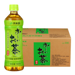 伊藤园（ITOEN）绿茶（无糖）500ml*24瓶 整箱