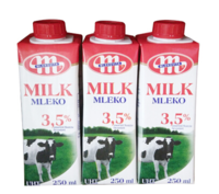 有券的上：Mlekovita 妙可 3.5%原味牛奶  250ml*12盒