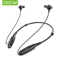 QCY QY25 运动蓝牙耳机 颈挂式 APT-X无线音乐耳机 IP64防尘防水 手机耳机通用 黑色