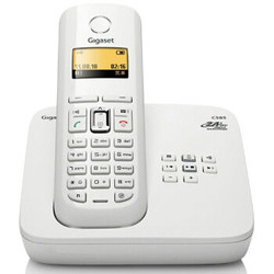 集怡嘉(Gigaset)原西门子品牌C585系统进口无绳中英文菜单答录电话机单机(珍珠白)