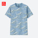 UNIQLO 优衣库 408282 Hokusai Blue 男士印花T恤