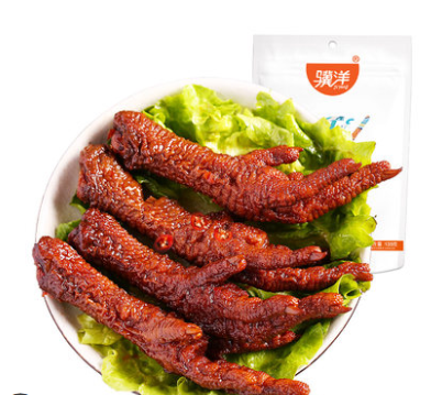 骥洋 卤味 虎皮凤爪 135g *10件  凑单品