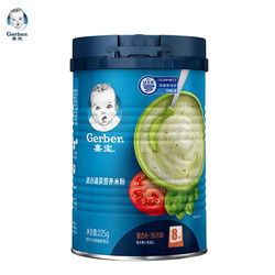 Gerber 嘉宝 混合蔬菜营养米粉米糊3阶段 225g *4件