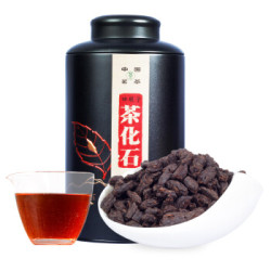 茶化石普洱茶头熟茶糯米香碎银子500克罐装