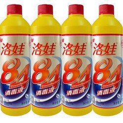 洛娃 84消毒液 470ml×4瓶量贩装