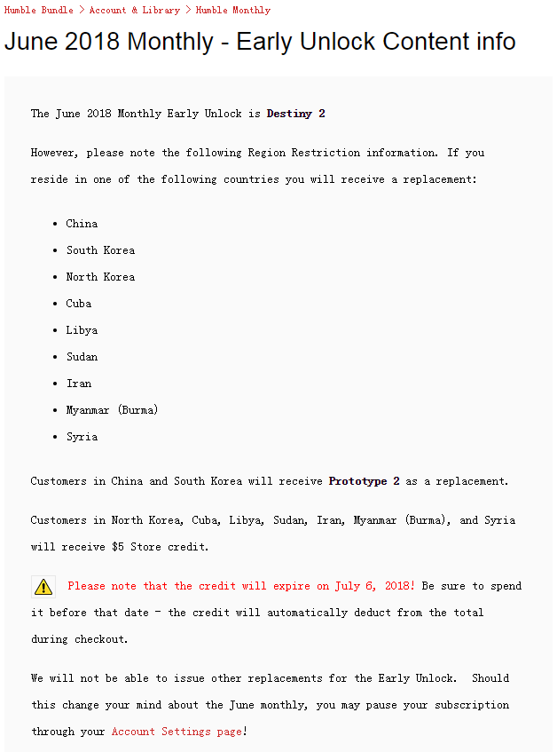 锁国区 Humble Bundle 2018年 6月月包