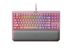 Razer 黑寡妇 Chroma V2 Quartz 系列粉色机械键盘