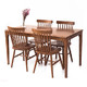 TIMI 实木餐桌 胡桃色餐桌椅 北美白橡木餐桌 日式餐桌椅