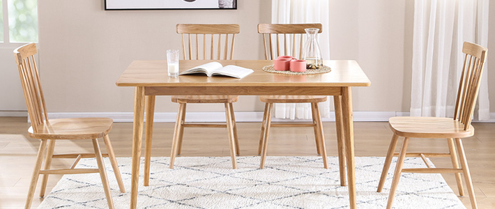  返璞归真亲近大自然原木色餐桌椅组合推荐榜