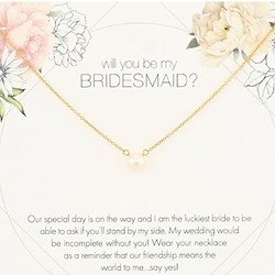 DOGEARED “Will You Be My Bridesmaid”系列 珍珠项链