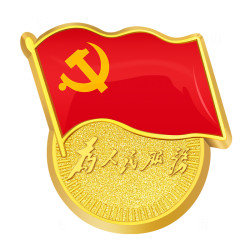 标准型党徽强力磁铁磁扣团徽党员徽章胸章胸针定做别针为人民服务