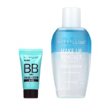 MAYBELLINE 美宝莲 眼部及唇部卸妆液套装(赠BB霜) 70ml+5ml *3件