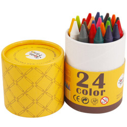 美乐（JoanMiro）儿童蜡笔 24色粗杆可水洗幼儿大蜡笔防摔画笔 JM08329