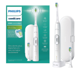 Philips Sonicare ProtectiveClean 6100 电动牙刷 带旅行牙刷盒 3 种清洁模式，3种强度&附赠牙刷