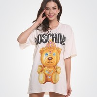 MOSCHINO 0703 0540 A1002 女士T恤 白色 XS