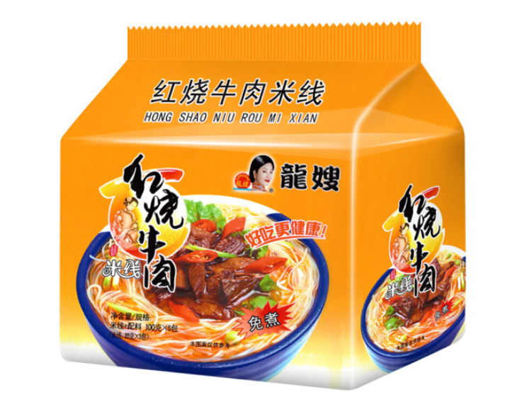 龙嫂红烧牛肉米线5连包500g