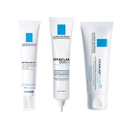  LA ROCHE-POSAY 理肤泉 清痘3件套（K+乳30ml + DUO+乳40ml + B5修护霜40ml） 