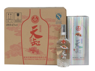 五粮液 天缸 福寿银 42度 浓香型白酒 500ml*6  