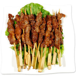 东来顺 香辣牛肉串 400g/袋(约20串)调理肉串(羊肉串同价)
