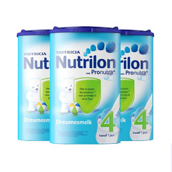 Nutrilon 诺优能 牛栏婴幼儿配方奶粉 4段 800g*3罐