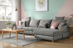 林氏木业北欧风格布艺沙发现代简约小户型客厅家具组合套装RAJ1K