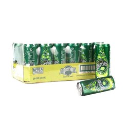 法国进口 Perrier巴黎水青柠气泡矿泉水纤体罐装 330mlx24罐/箱