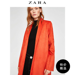 ZARA  09929050614 绒面质感效果大衣