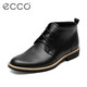 ECCO爱步都市男鞋 潮流新款短靴透气真皮鞋 里兹630274