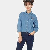 ES 艾格运动 17031419244 女士牛仔衬衫