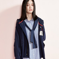 Etam WEEKEND 艾格周末 17021405147 女士假两件衬衫