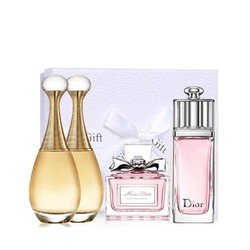 Dior 迪奥 香水4件套小样礼盒版（甜心5ml+粉色魅惑5ml+真我EDP5ml+真我EDA 5ml） *2套