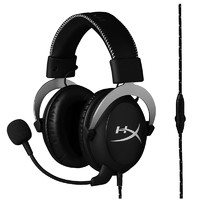 HYPERX Cloud Silver 耳罩式头戴式有线耳机 黑色 3.5mm