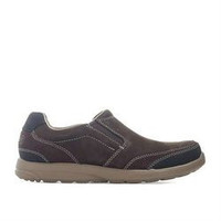 ROCKPORT 乐步 Rydley Mudguard 男士一脚蹬真皮休闲鞋  CG9525  深巧克力色  42
