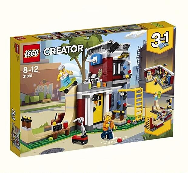 28日lego乐高创意百变系列31081滑板玩乐屋2件