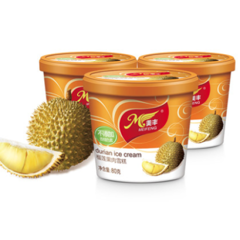 预售:MEIFENG 美丰 猫山王榴莲果肉雪糕杯 80