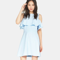 Etam 艾格  17012214647 女士荷叶边无袖连衣裙