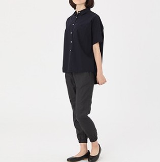 MUJI 无印良品 27SC739 女士短袖衬衫