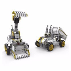 优必选智能机器人stem教育编程早教益智儿童积木遥控拼装玩具礼物变形工程车 卡卡卡力
