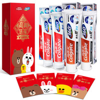 Colgate 高露洁 360° 全面口腔健康 Linefriends 新年牙膏套装