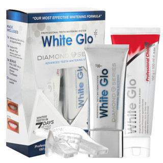 White Glo 钻石牙齿健白啫喱 （健白啫喱50ml+高亮闪白牙膏150g+护理牙托1个）