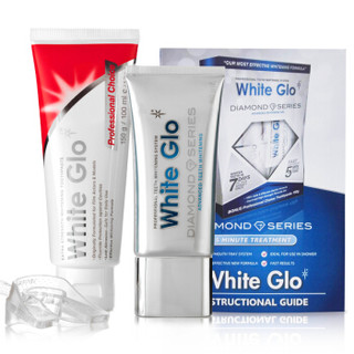 White Glo 钻石牙齿健白啫喱 （健白啫喱50ml+高亮闪白牙膏150g+护理牙托1个）