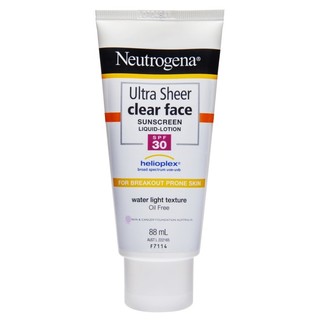 Neutrogena 露得清 超薄清爽面部防晒霜 SPF 30+ 88ml